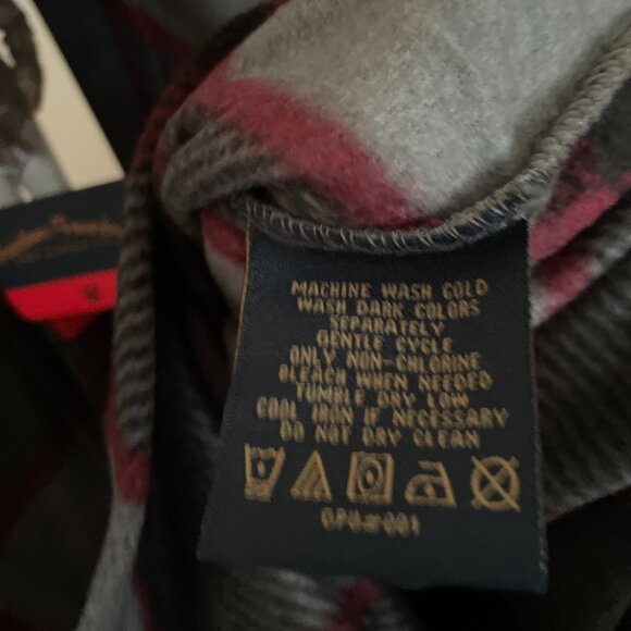 NEW Freedom Foundry Men's Lightweight Plush Plaid Fleece Shirt L NWT - Picture 7 of 8